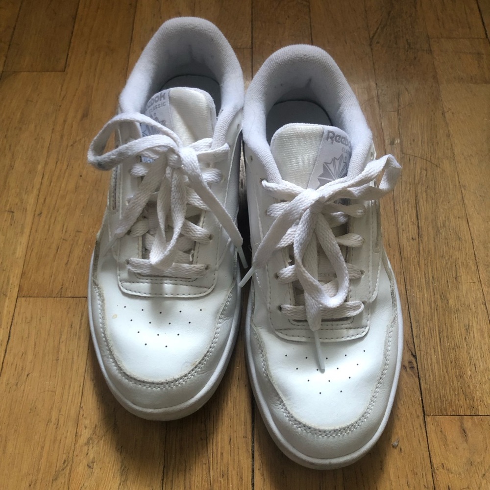 Classic Reebok white sneaker.
